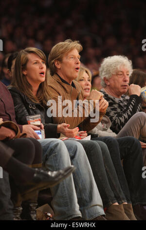 Vendredi 31 janvier 2014, à l'Célébrités Lakers jeu. Charlotte Bobcats Pacers a battu les Lakers de Los Angeles par le score final de 110-100 au Staples Center de Los Angeles CA avec : Jack Wagner Où : Los Angeles California United States Quand : 01 F Banque D'Images