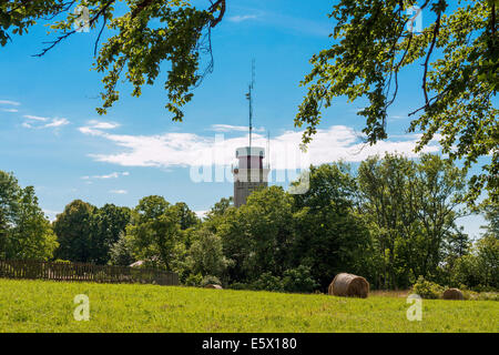 Phare sur le CAP non utilisées, Rozewie Pologne Banque D'Images