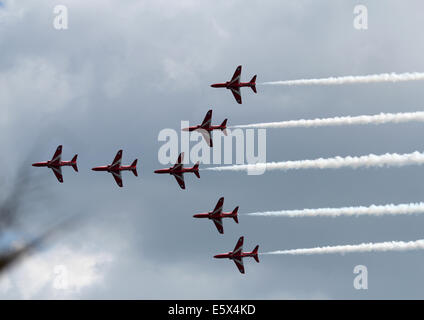 La RAF Flèches rouges en formation Banque D'Images