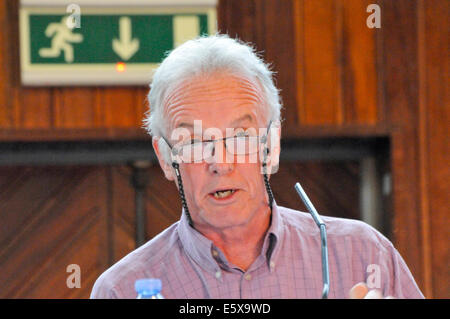 Belfast, Irlande du Nord. 6 jul 2014 - BBC NI Présentateur, Noel Thompson Crédit : Stephen Barnes/Alamy Live News Banque D'Images