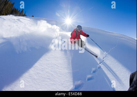 Kiffor Berg ski alpin à Aspen, Colorado Banque D'Images