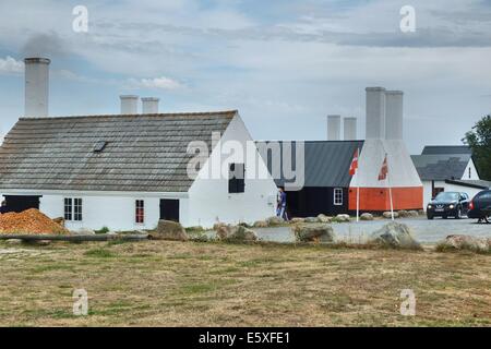 Le Danemark, l'île de Bornholm Photos prises entre le 1er et 5 août 2014. Sur la photo : fumoir de hareng à la ville de Hasle Banque D'Images