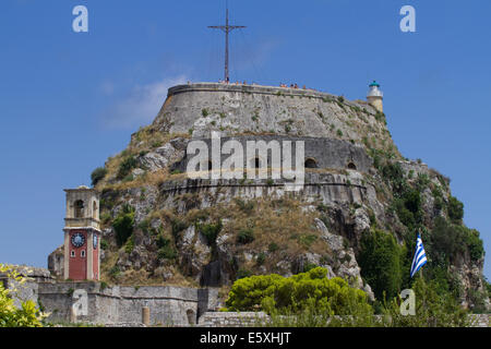 Vieux Fort Paleo Frourio, Corfou Banque D'Images