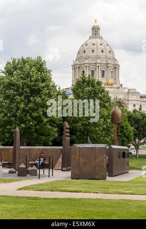 Spiral pour la justice, Minnesota State Capitol, St Paul, USA. Banque D'Images