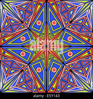 En arrière-plan à motifs colorés de style abstrait Banque D'Images