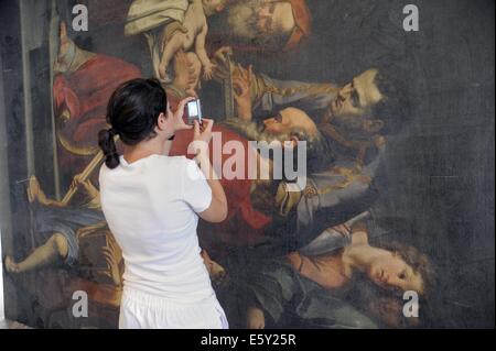 (Sassuolo Emilia-Romagna, Italie) la restauration du patrimoine culturel endommagé par le tremblement de terre de 2012 Banque D'Images