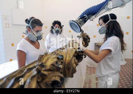 (Sassuolo Emilia-Romagna, Italie) la restauration du patrimoine culturel endommagé par le tremblement de terre de 2012 Banque D'Images