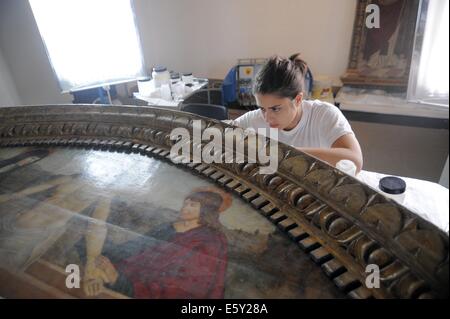 (Sassuolo Emilia-Romagna, Italie) la restauration du patrimoine culturel endommagé par le tremblement de terre de 2012 Banque D'Images