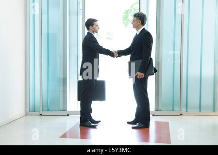 Businessmen shaking hands Banque D'Images