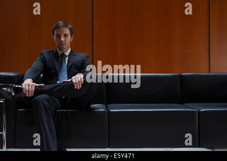 Portrait en salle d'attente, portrait Banque D'Images