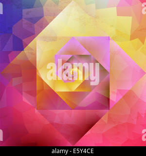 Rétro coloré art optique transparente style psychédélique. Couches de fichier vectoriel pour une manipulation facile et col personnalisé Banque D'Images