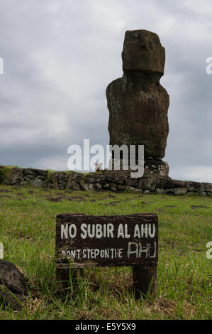 Easter Island statues moai divers Banque D'Images