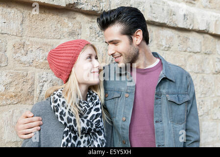 Jeune couple à la mode, portrait Banque D'Images