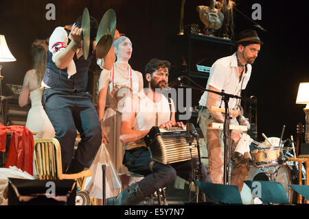 Groupe canadien de l'Orchestre d'Hommes-Orchestres, LODHO, effectuer à la Purcell Room au Southbank Centre Banque D'Images