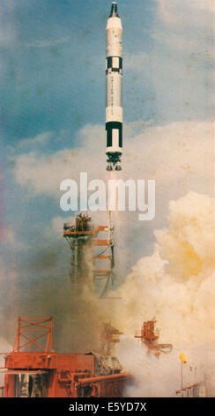 Gemini-Titan ininterrompue depuis plus de lanceur en orbite 8 Gemini, Cap Canaveral, Floride, USA, le 16 mars 1966 Banque D'Images