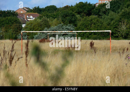 Envahi de football, Hastings, Angleterre, RU Banque D'Images