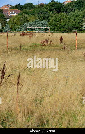 Envahi de football, Hastings, Angleterre, RU Banque D'Images