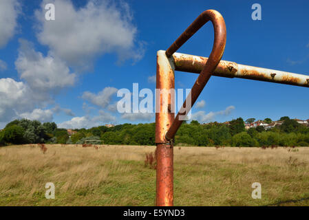 Envahi de football, Hastings, Angleterre, RU Banque D'Images