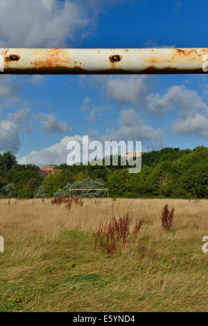 Envahi de football, Hastings, Angleterre, RU Banque D'Images