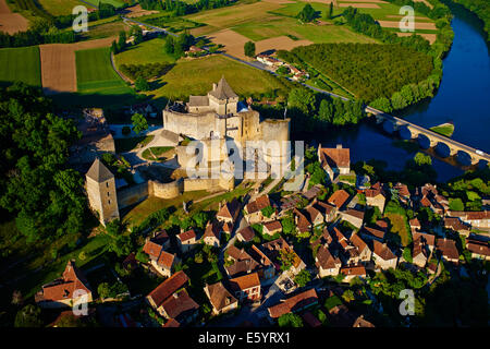 France, Aquitaine, dordogne, Périgord Noir, vallée de la Dordogne, Castelnaud la Chapelle, Dordogne, le château de Castelnaud Banque D'Images