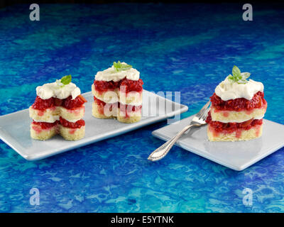 Amande gâteau framboisier bliss Banque D'Images