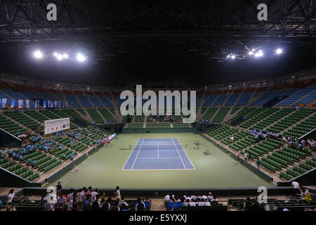 Ariake Coliseum, Tokyo, Japon. 8e août, 2014. Vue générale, le 8 août 2014 - Tennis : 2014 Championnats Inter All-Japan High School, à Ariake Coliseum, Tokyo, Japon. © Yohei Osada/AFLO SPORT/Alamy Live News Banque D'Images