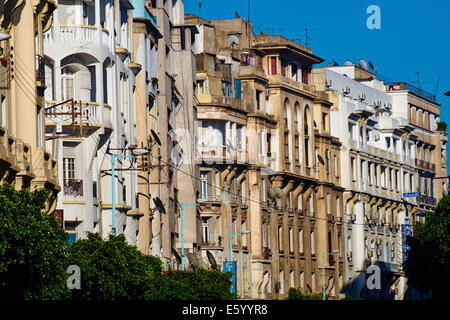 Maroc, Casablanca, avenue Houmane El Fetouaki Banque D'Images