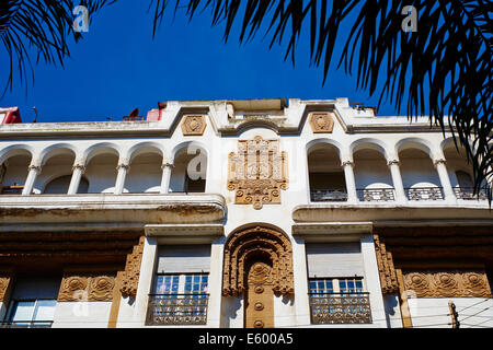 Maroc, Casablanca, Tahar Sebti street Banque D'Images