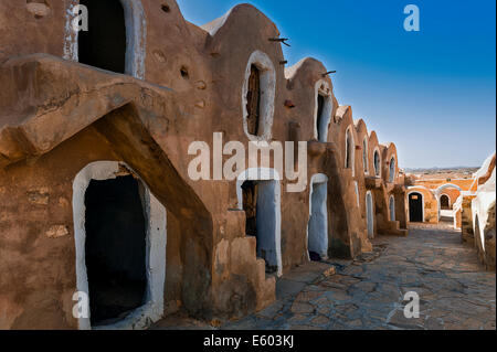 Afrique, Afrique du Nord, Maghreb, Tunisie du Sud, Governorat de Tataouine. Ksar Haddada Banque D'Images