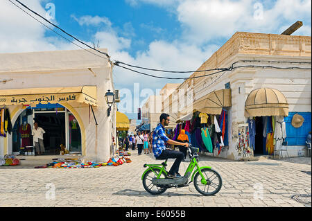 Afrique, Afrique du Nord, Maghreb, Tunisie du Sud, Governorat de Médenine. L'île de Djerba. Houmt Souk. La Médina. Banque D'Images