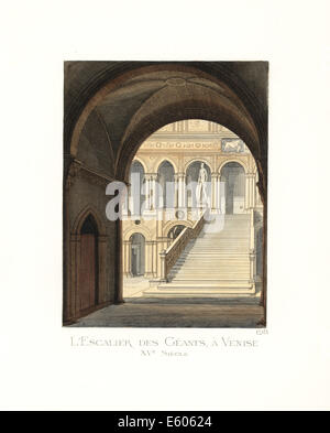 Escalier du géant, du Palais des Doges, Venise. Banque D'Images