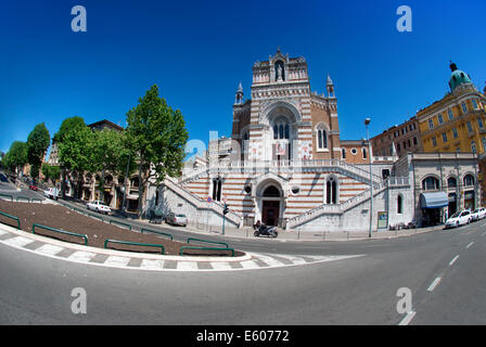 Église Notre Dame de Lourdes et le couvent des Capucins à Rijeka, Croatie Banque D'Images