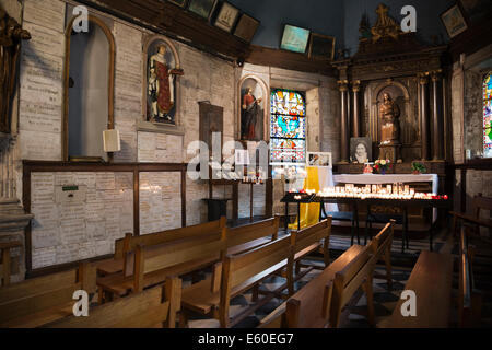 Intérieur de la chapelle Notre-Dame-de-Grâce Banque D'Images