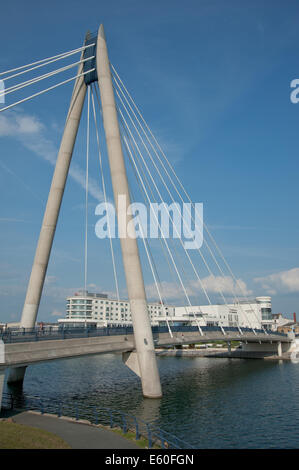 La Marine Way Bridge, Southport Banque D'Images