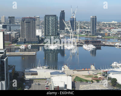 Vue de la Star Docklands de Melbourne, Melbourne la roue d'observation Banque D'Images