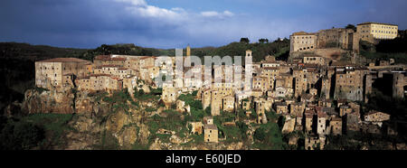 Sorano village - Maremma - province de Grosseto - Toscane - Italie Banque D'Images