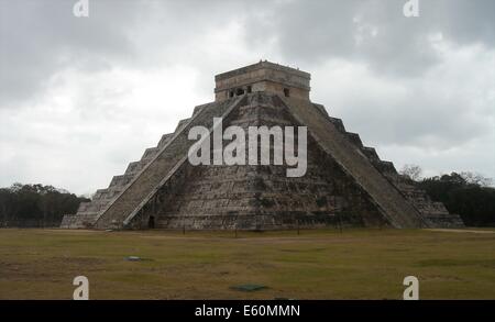 La ville maya de Chichen Itza, l'une des nouvelles sept merveilles du monde. L'état du Yucatan, Mexique Banque D'Images