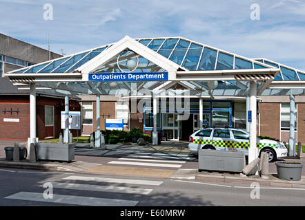 Les patients externes Département à l'Hôpital général du district d'Eastbourne, Royaume-Uni Banque D'Images