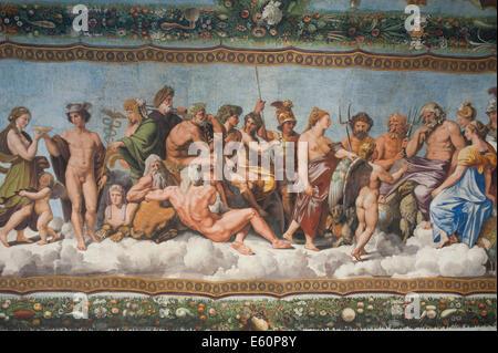 Rome, Italie 2014 - villa Farnesina, une renaissance dans la villa de banlieue Via della Lungara, dans le quartier de Trastevere. Banque D'Images