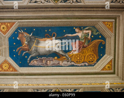 Rome, Italie 2014 - villa Farnesina, une renaissance dans la villa de banlieue Via della Lungara, dans le quartier de Trastevere. Banque D'Images