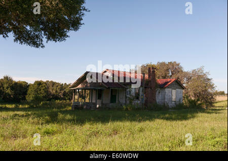 États du sud de la Floride centrale abandonnée bien résidentiel Banque D'Images