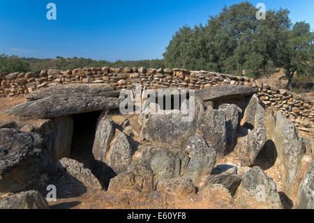 Dolmens de El Pozuelo - entre 2500-2200 avant J.-C., Zalamea La Real. La province de Huelva, Andalousie, Espagne, Europe Banque D'Images