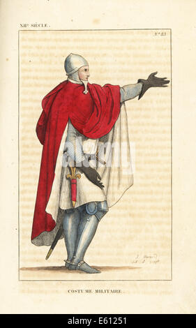 Costume Militaire, 12e siècle. Banque D'Images