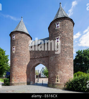 Klever Gate, dans le nord de la porte de la fortification médiévale, Xanten, Bas-rhin, Rhénanie du Nord-Westphalie, Allemagne Banque D'Images