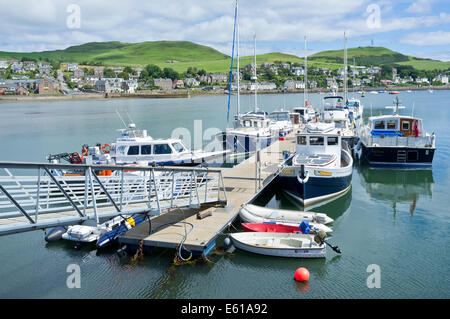Bateaux dans le Port de Campbeltown à Argyll;Ecosse Banque D'Images