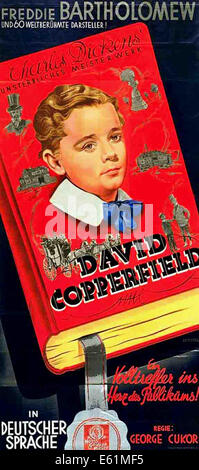 DAVID COPPERFIELD - Affiche - film réalisé par George Cukor - MGM 1935 Banque D'Images