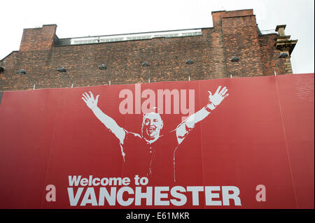 Bienvenue à Vanchester. Manchester. Août 2014. Banque D'Images