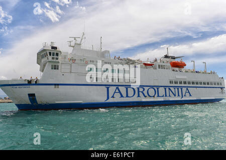 Petar Hektorovic au Ferry Port de Split, Croatie Banque D'Images