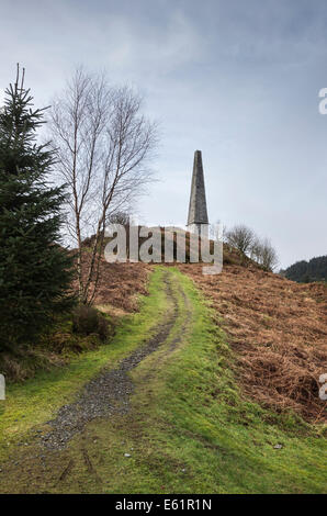Murray's Monument dans le Galloway Forest Park en Ecosse. Banque D'Images
