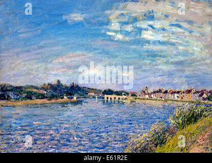 Saint Mammes sur le Loing 1886 Alfred Sisley 1839 - 1899 France impressionnistes français / anglais Banque D'Images